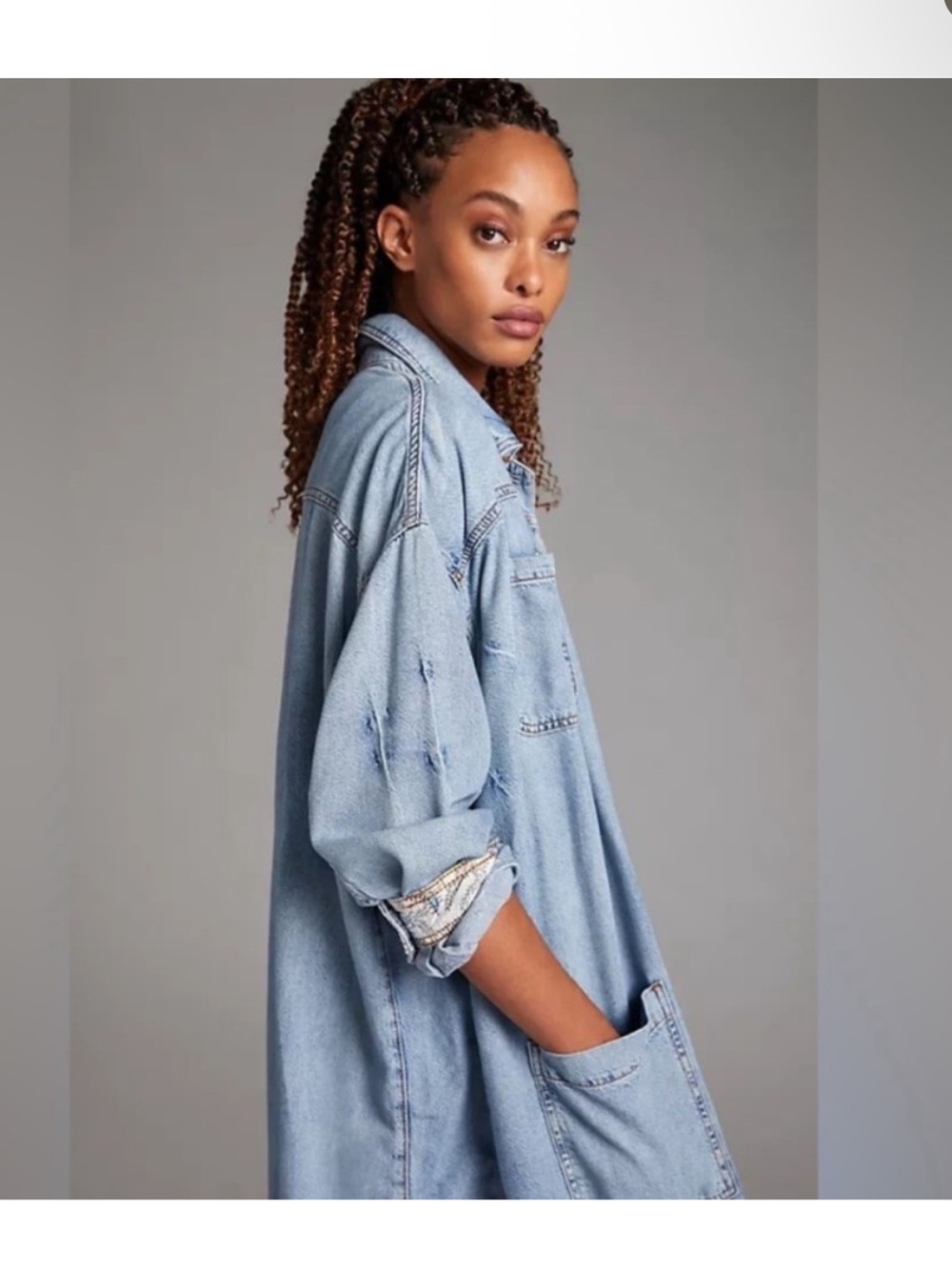 Anthropologie Pilcro Denim Shirt Dress